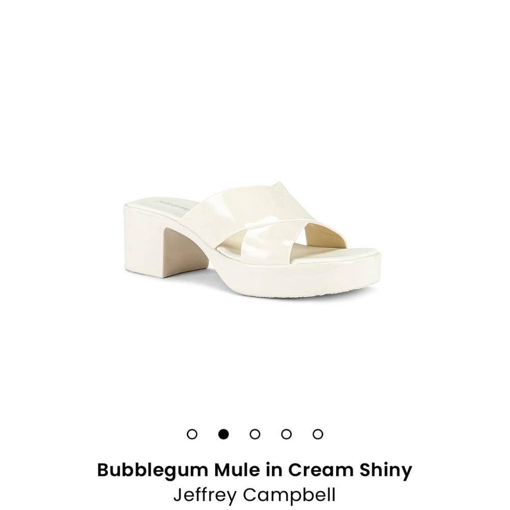 Jeffrey Campbell Cream Bubblegum Mule size 6